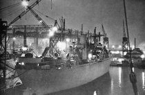 SS Winchester Victory launching